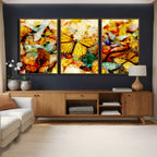 Butterfly Wall Art Canvas Print | Colorful Abstract Nature Artwork