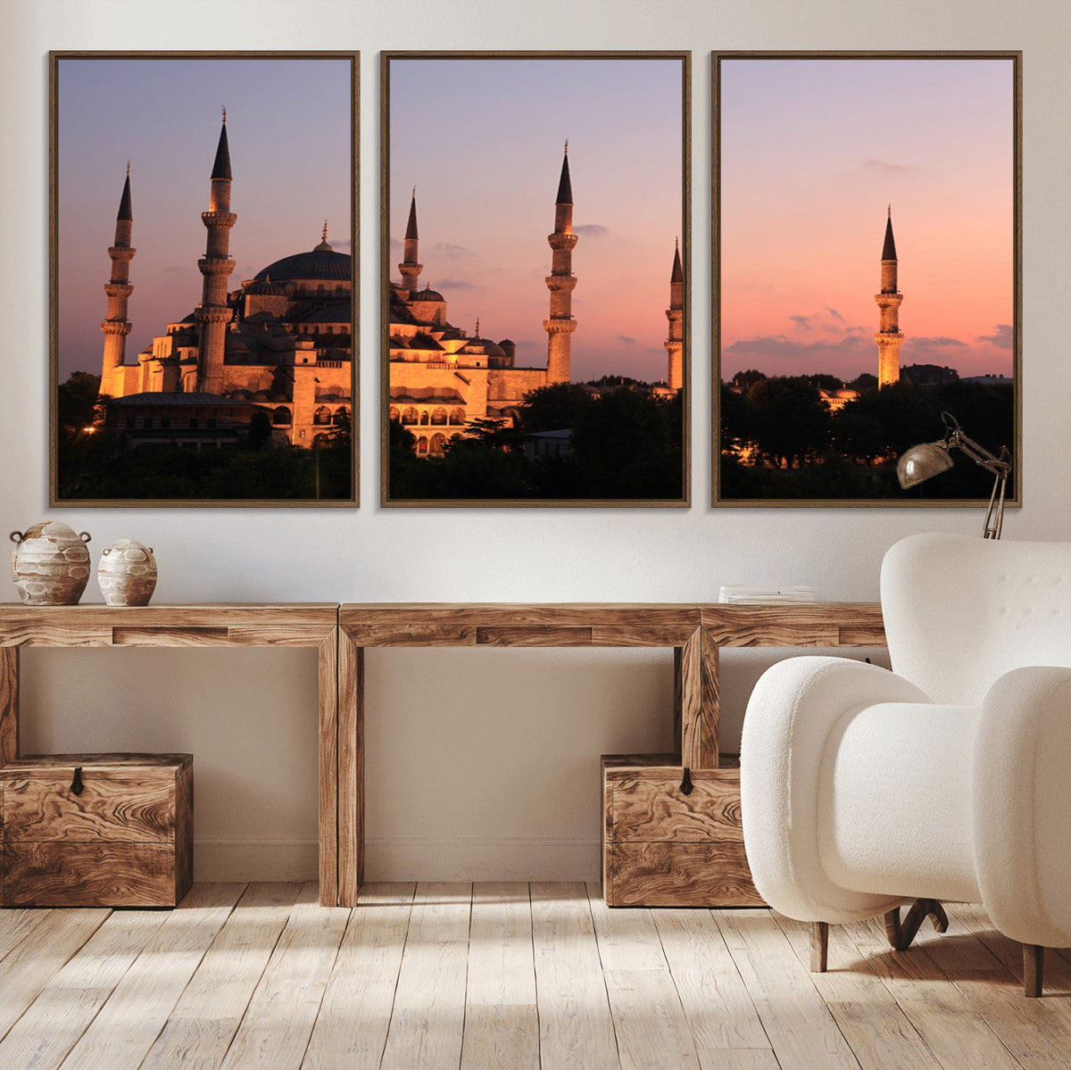 Wall Art Turkey Istanbul Skyline Canvas Print