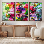 Oil Flower Abstract Canvas Print