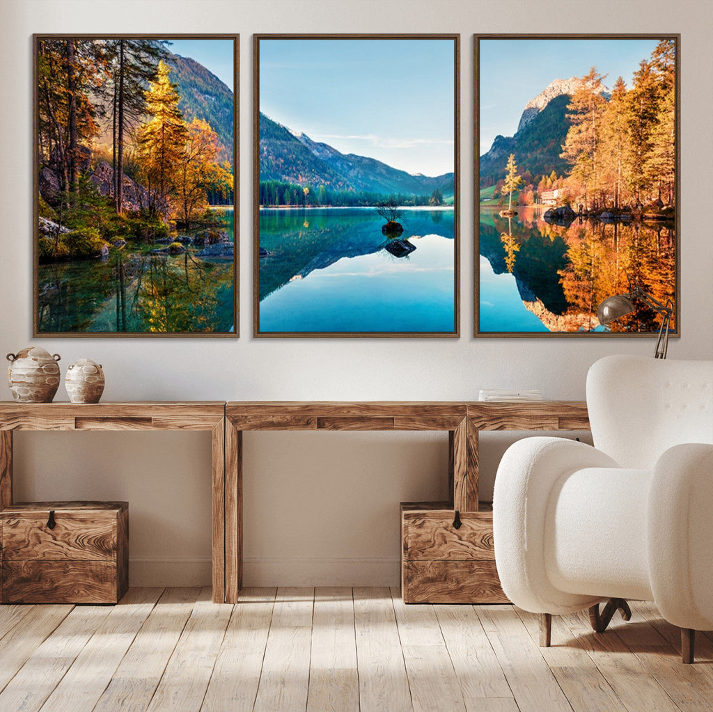 Fantastic Autumn Panorama Wall Art Canvas Print