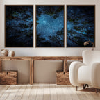 Forest and Stars Wall Art Canvas Print