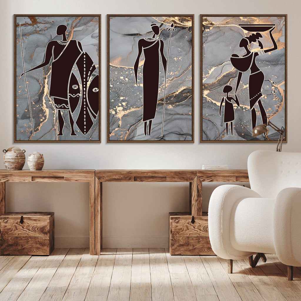 African American Wall Art | Elegant African Women Canvas Print