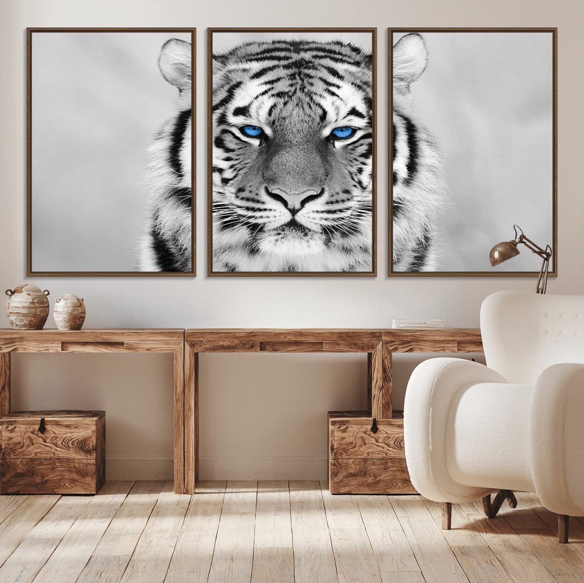 Tiger Canvas Artwork Wall Art Print