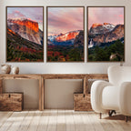Yosemite Half Dome Wall Art Canvas Print El Capitan