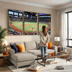 Texas Rangers Baseball Team Print, Arlington Globe Life Field Stadium Wall Art