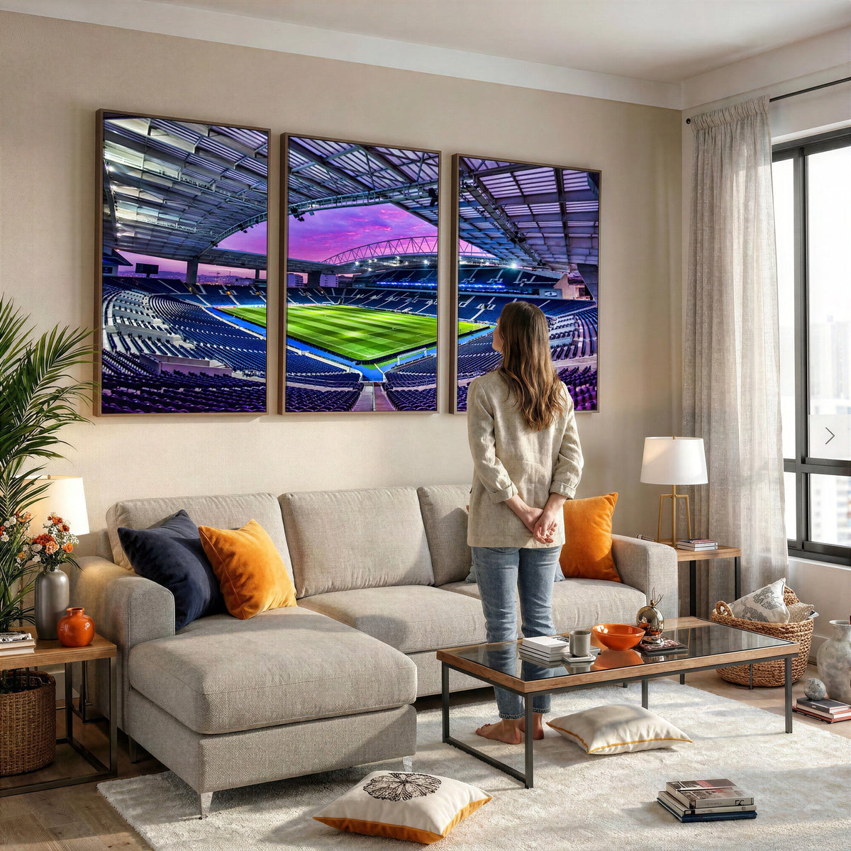 FC Porto Soccer Team Print Canvas, Dragon Stadium Wall Art