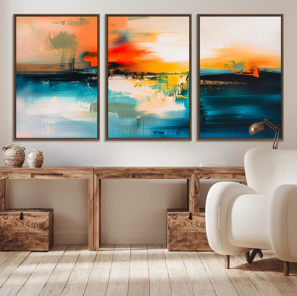 Colorful Abstract Wall Art | Bold Modern Canvas Print | Ready to Hang