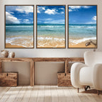 Sea View From the Beach Canvas Print