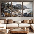 Serene Coastal View of Acadia National Park