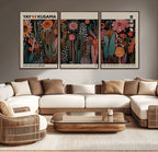 Modern Japanese Wall Art Canvas Print, Framed Abstract Mount Fuji Zen Landscape