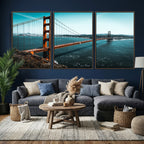 Golden Gate Bridge Wall Art Canvas Print | San Francisco Landmark Photography