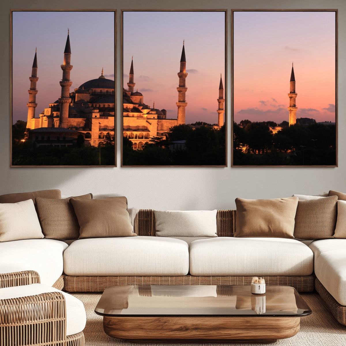 Wall Art Turkey Istanbul Skyline Canvas Print