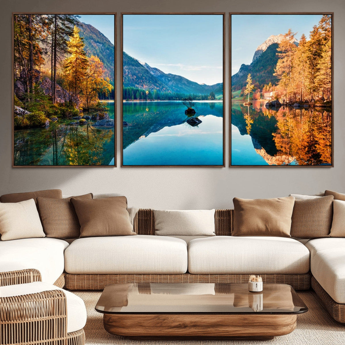 Fantastic Autumn Panorama Wall Art Canvas Print