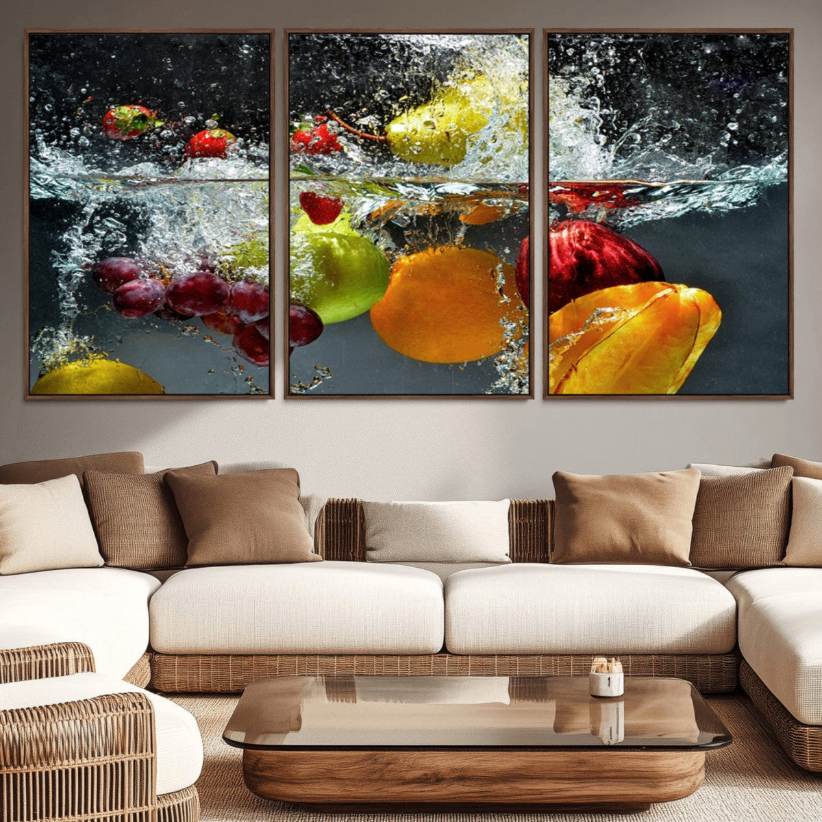 Kitchen Vegetables World Wall Art Canvas Print