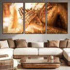 Buddha Statue Hands Wall Art Canvas Print