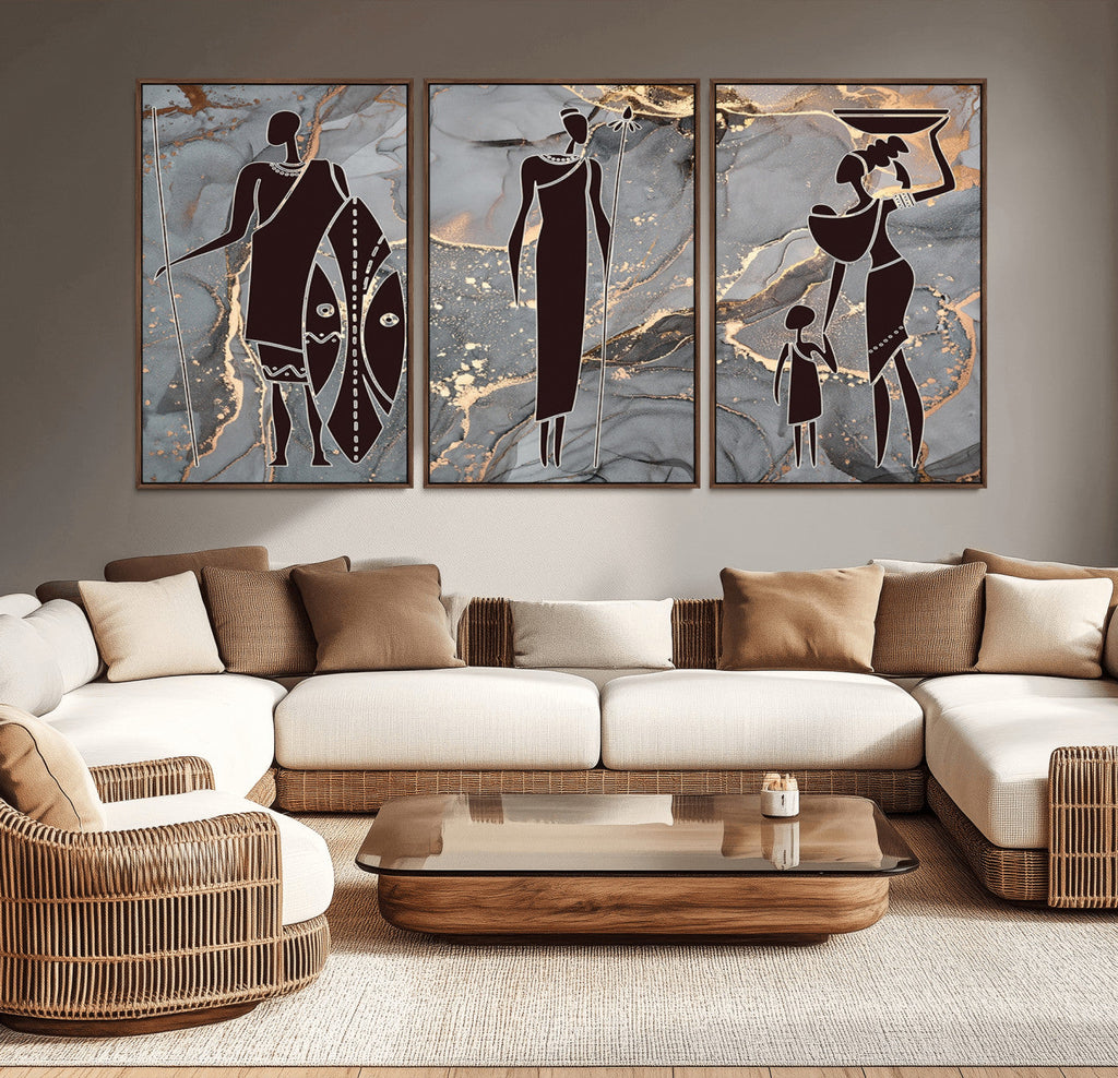 African American Wall Art | Elegant African Women Canvas Print