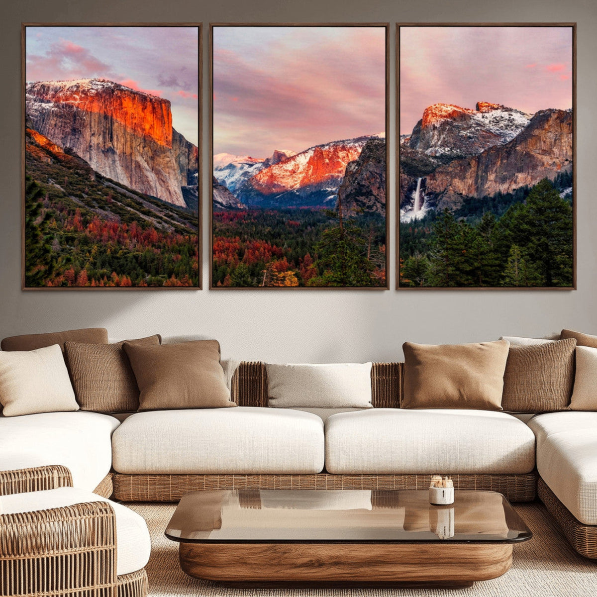 Yosemite Half Dome Wall Art Canvas Print El Capitan