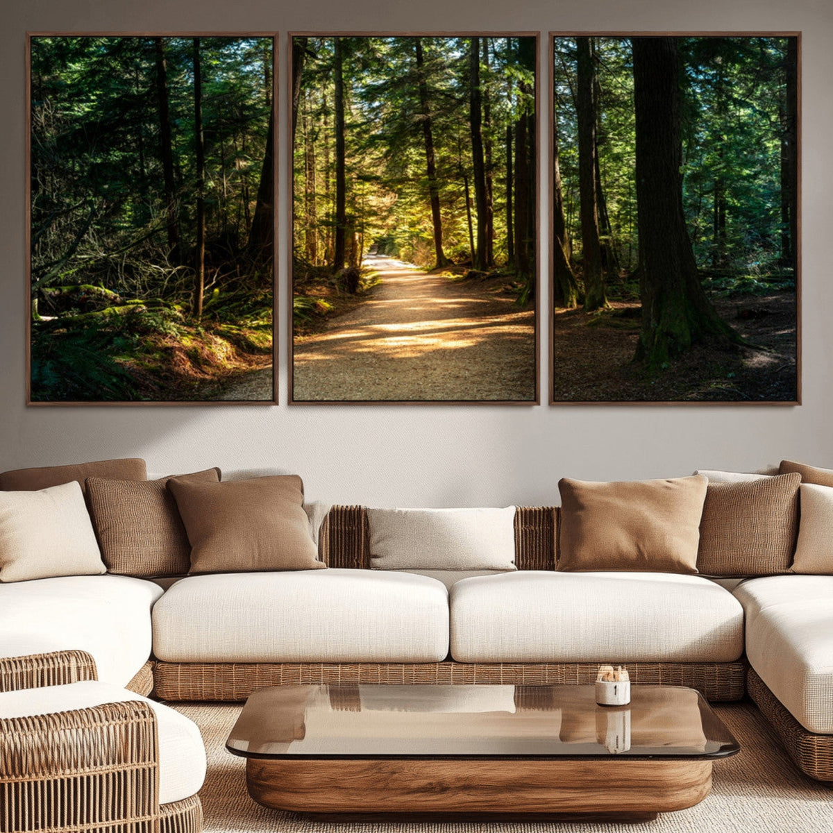 Natural Landscape Wall Art Relaxing Forest Canvas Print