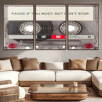 Music Cassette Iconic Wall Art Canvas Print