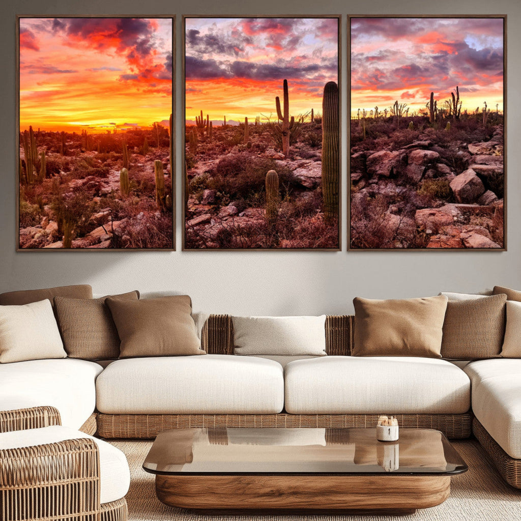 Arizona Desert Print, Western Cowboy Wall Art Print
