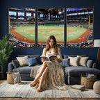 Texas Rangers Baseball Team Print, Arlington Globe Life Field Stadium Wall Art