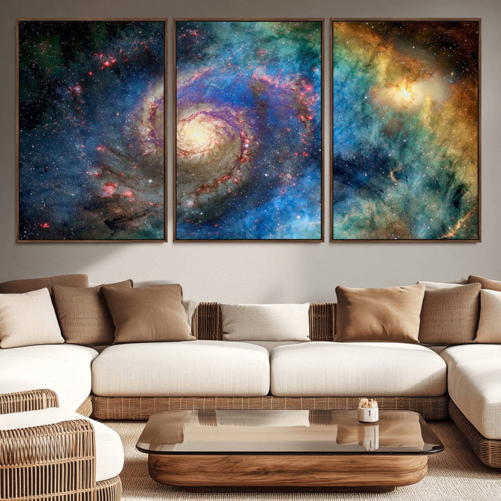 Spiral Galaxy Wall Art Canvas Print