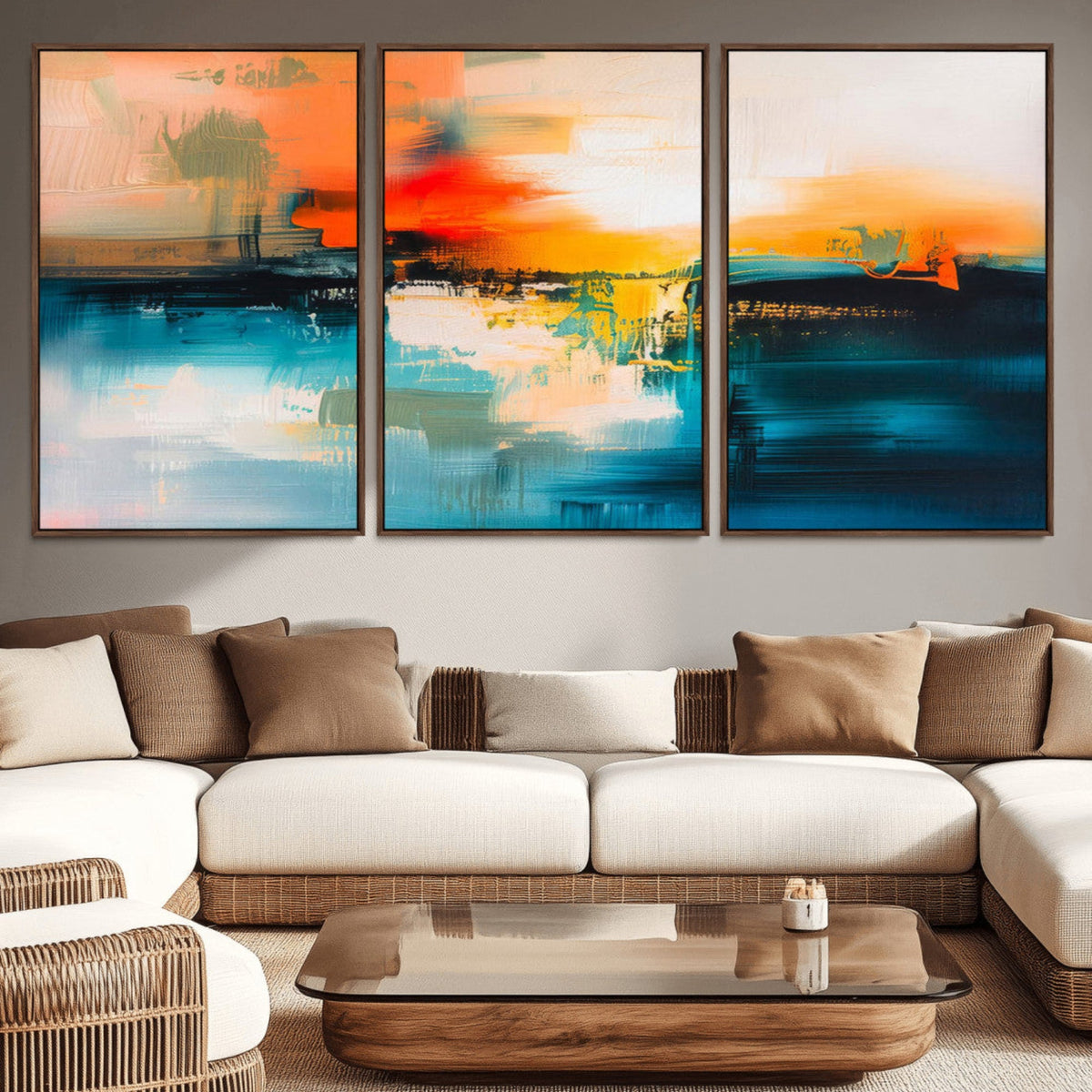 Colorful Abstract Wall Art | Bold Modern Canvas Print | Ready to Hang