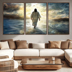 Jesus Walking on Water Wall Art | Canvas Print | Ready to Hang