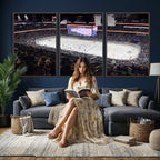 Amalie Arena Florida Wall Art Canvas Print, NHL Hockey, Framed and Ready to Hang