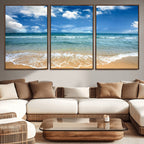 Sea View From the Beach Canvas Print
