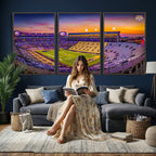 The Louisiana State University Tigers Football Team Print, Framed and Ready to Hang