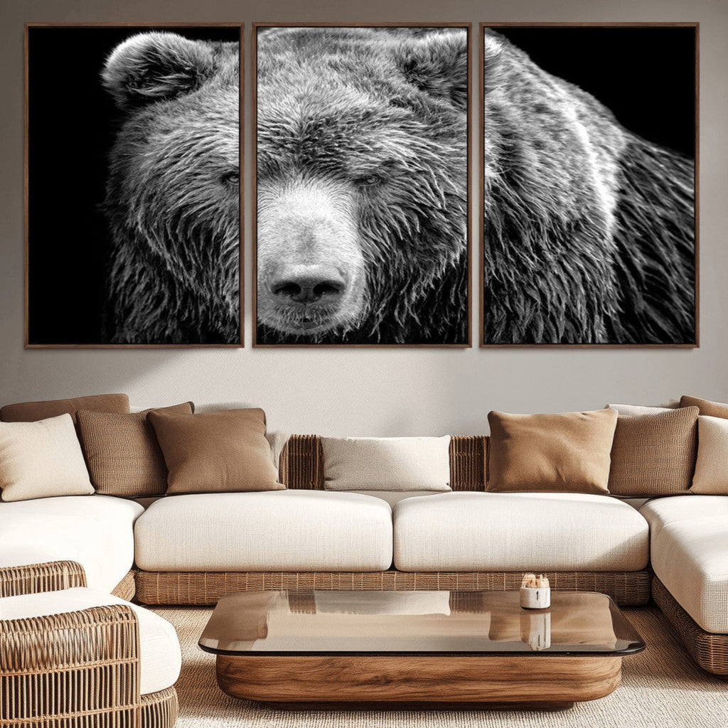 399 Grizzly Bear Canvas Print, Ready to Hang Wall Art