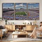 Buffalo Bills Highmark Stadium Wall Art Canvas Print, Bills Game Day Decor
