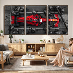 Ferrari Pit Stop Canvas Wall Art | Precision and Speed