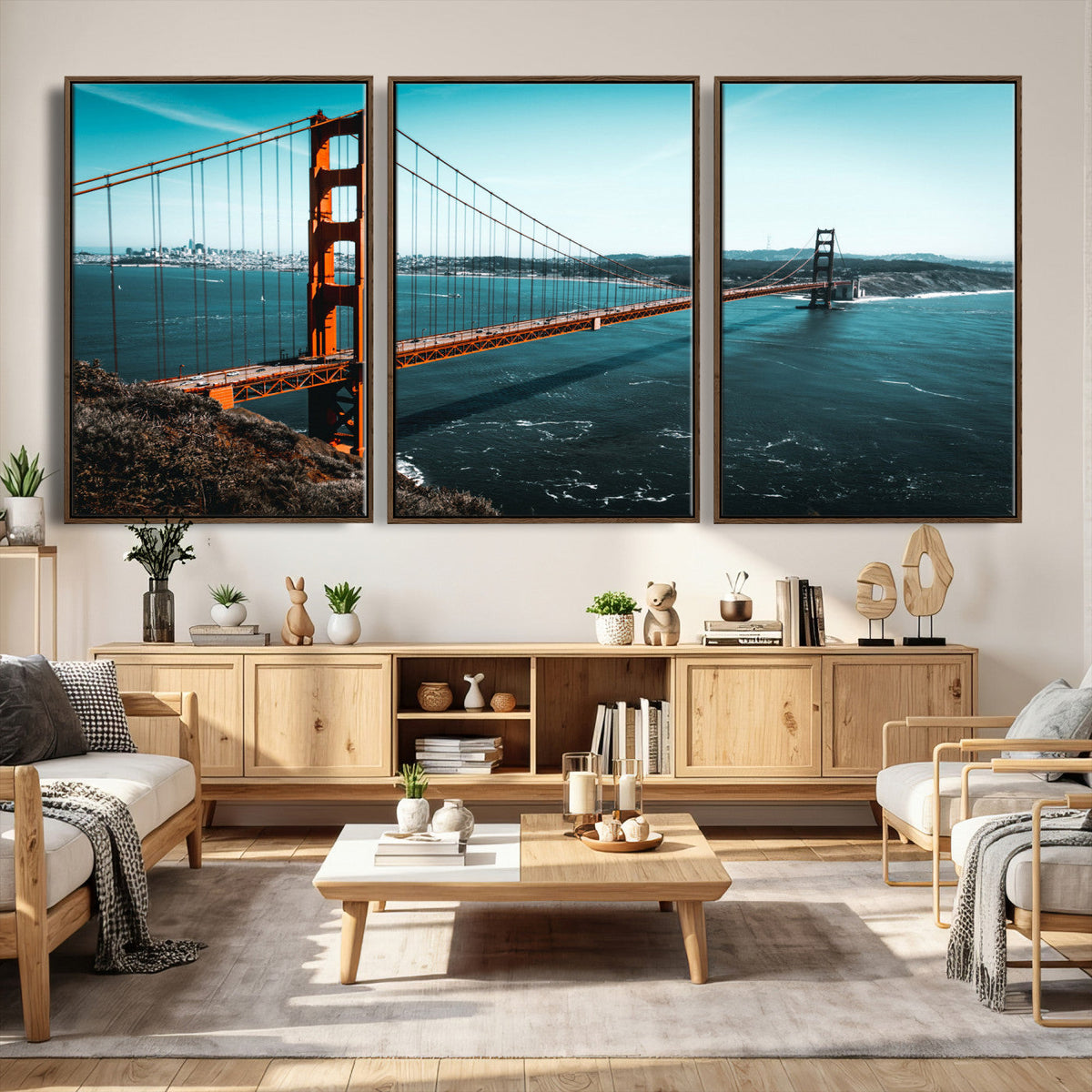 Golden Gate Bridge Wall Art Canvas Print | San Francisco Landmark Photography