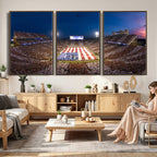 Oklahoma Sooners Memorial Stadium Wall Art Canvas Print