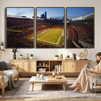 Chicago Bears Soldier Field Canvas Wall Art, NFL Stadium Panorama
