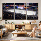 Amalie Arena Florida Wall Art Canvas Print, NHL Hockey, Framed and Ready to Hang