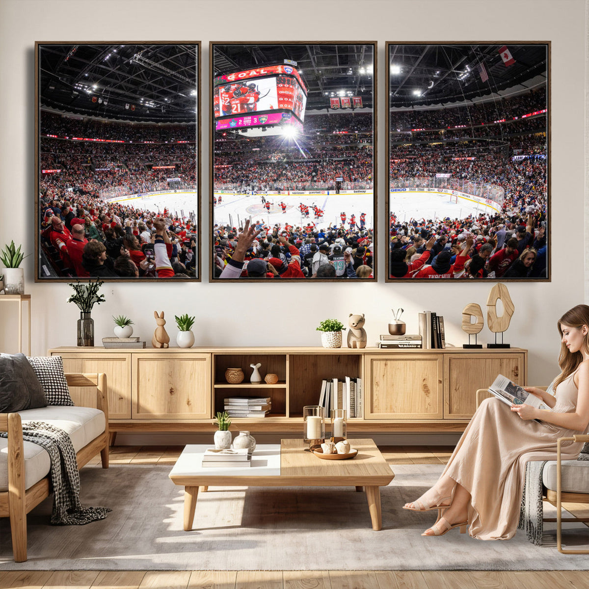 Amerant Bank Arena Wall Art Canvas Print, Hockey Arena