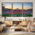 NC State Wolfpack Football Team Print Wall Art, Raleigh