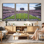 TCU Horned Frogs Football Team Print, Fort Worth Amon G. Carter Stadium, Framed and Ready to Hang