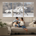 The White Horses Wall Art, Framed White Horses Wall Art