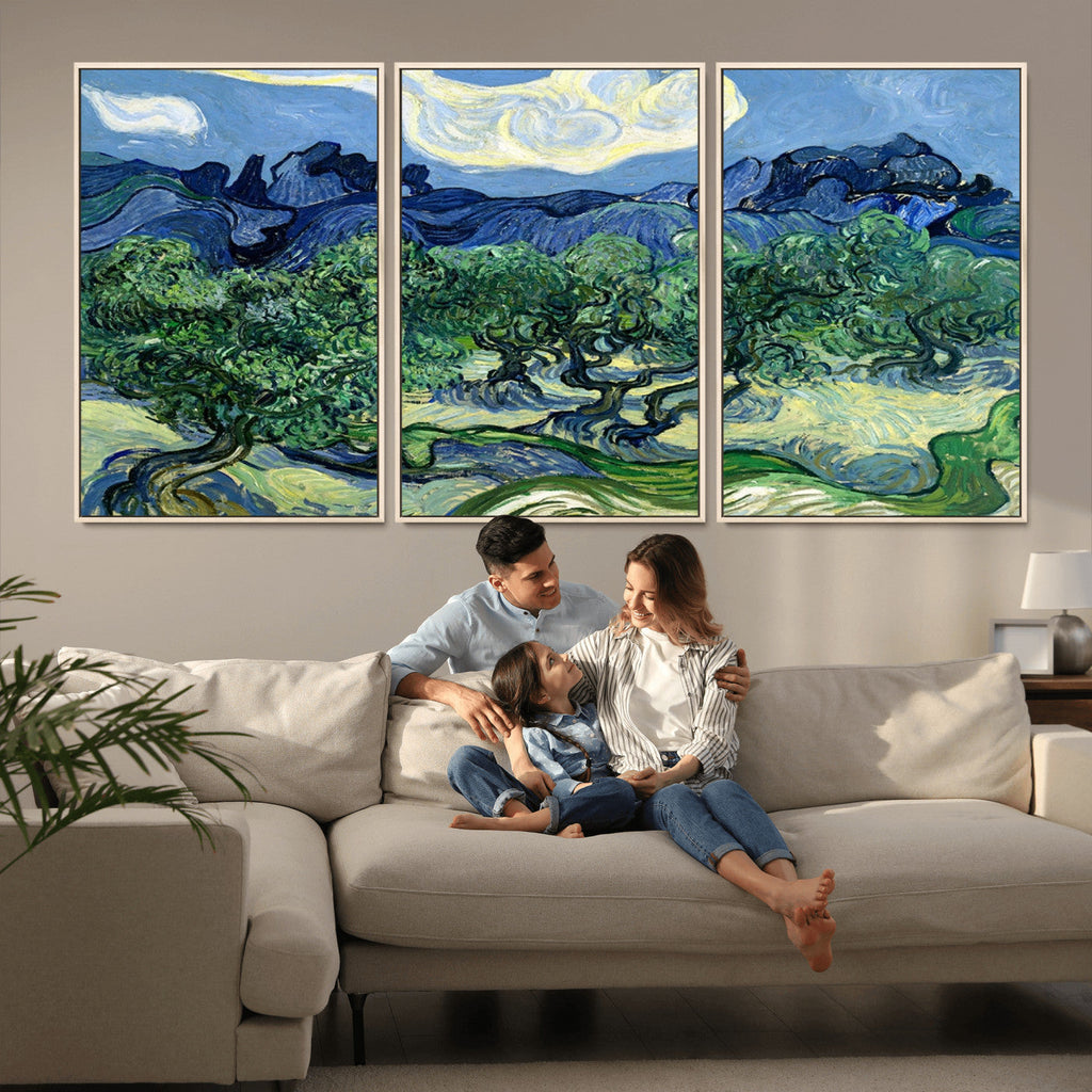 Olive Trees Van Gogh Wall Art Canvas Print