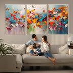 Abstract Butterfly Wall Art Canvas Print