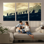 Fellowship Journey Wall Art | Fantasy Adventure Canvas Print