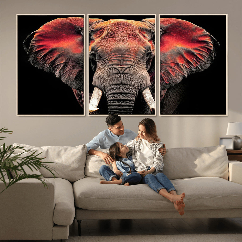 Elephant Wall Art Canvas Print