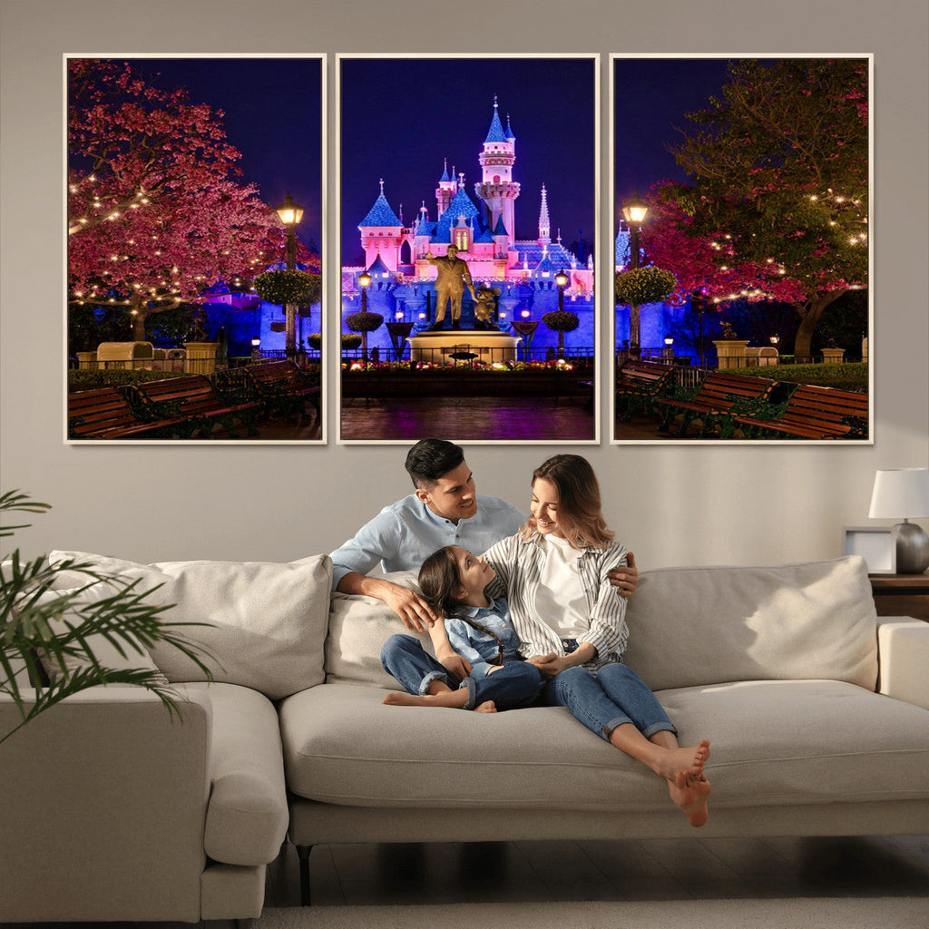 Disney Castle Wall Art | Framed Magic Kingdom Canvas