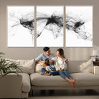 Flight Routes Air Traffic Map Canvas Wall Art, World Flight Routes Print
