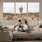 Saguaro Cactus Wall Art | Framed Desert Canvas Artwork