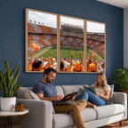 Tennessee Neyland Stadium Wall Art, Sports Arena Canvas, Home Bar Wall Decor